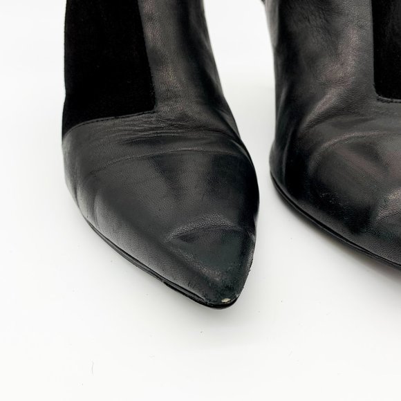 RAG & BONE Beha Paneled Leather Suede Ankle Boots - Picture 4 of 12